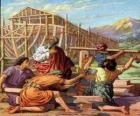 Κιβωτός του Νώε χτίστηκε του για να σώσει από την καθολική πλημμύρες στην εκλογή